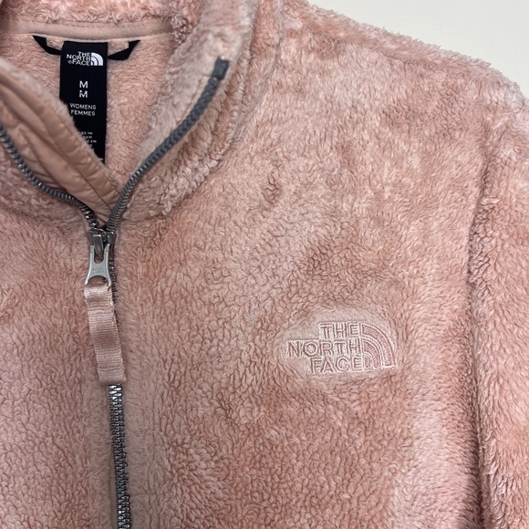 The North Face Fleece Jacket Womens size M Pink Full Zip Sherpa Pockets - Picture 6 of 8
